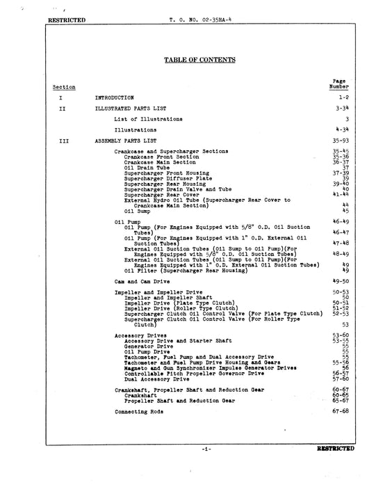 Wright Aeronautical R-2600-3 and -11 Aircraft Engines Parts Catalog (02-35HA-4)
