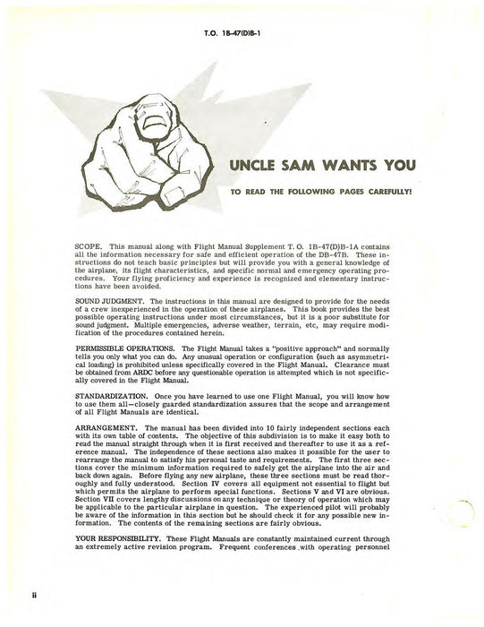 Boeing DB-47B 1958 Flight Handbook (1B-47(D)B-1)