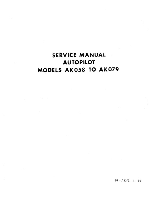 Edo-Aire Mitchell AK058 to AK079 Models Autopilot Service Manual