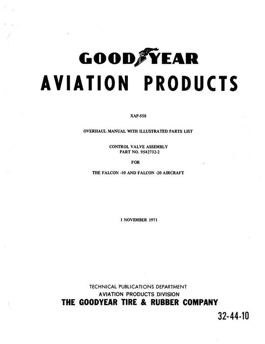 Goodyear XAP-558 Overhaul Manual With Illustrated Parts List (32-44-10)