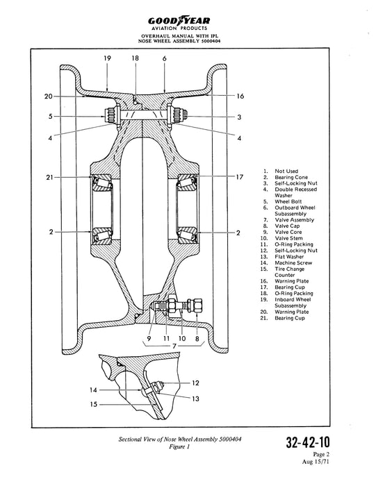 Goodyear XAP-538 Overhaul Manual With Illustrated Parts List (32-42-10)