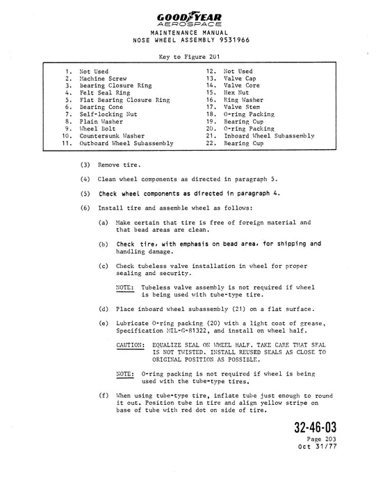 Goodyear AP-489 Main Wheel, Nose Wheel and Brake Assembly Maintenance Manual