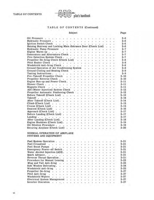 Convair Metropolitan 440 Pilot's Handbook (ZM-440-011)