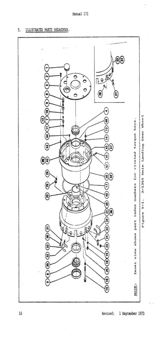 B.F. Goodrich 3-1345 Main Landing Gear Wheel Installation, Maintenance and Overhaul Manual (JN15873)