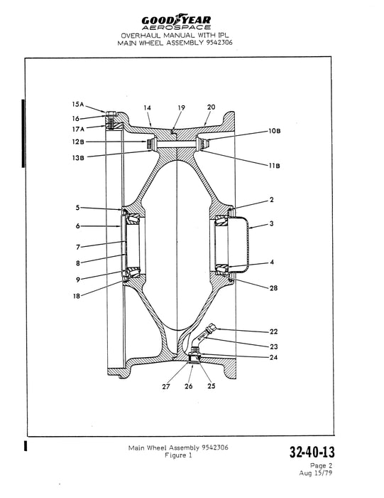 Goodyear AP-114 Main Wheel, Brake, Nose Wheel Assembly Overhaul with Illustrated Parts List (AP-114)