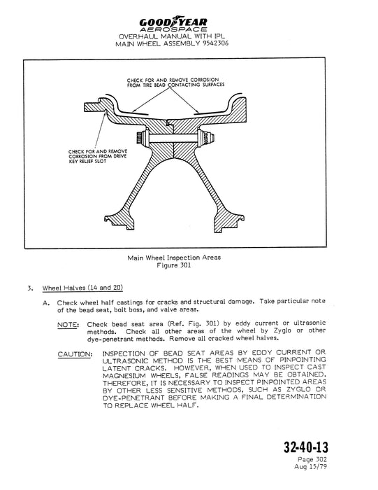 Goodyear AP-114 Main Wheel, Brake, Nose Wheel Assembly Overhaul with Illustrated Parts List (AP-114)