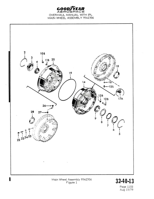 Goodyear AP114 Main Wheel, Brake, Nose Wheel Assembly Overhaul with I