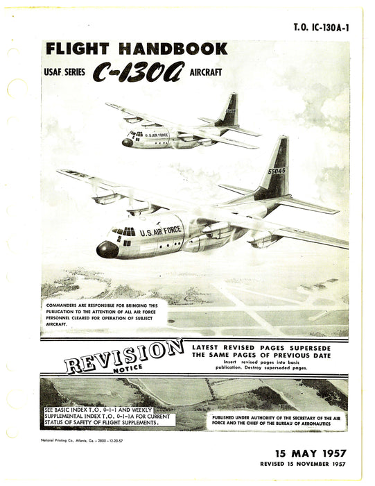 Lockheed C-130A USAF Series Flight Manual 1957 (1C-130A-1)