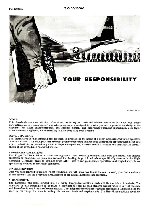 Lockheed C-130A USAF Series Flight Manual 1957 (1C-130A-1)
