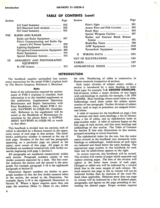 Martin P5M-2 Maintenance Instructions 1961 (01-35EJB-2)