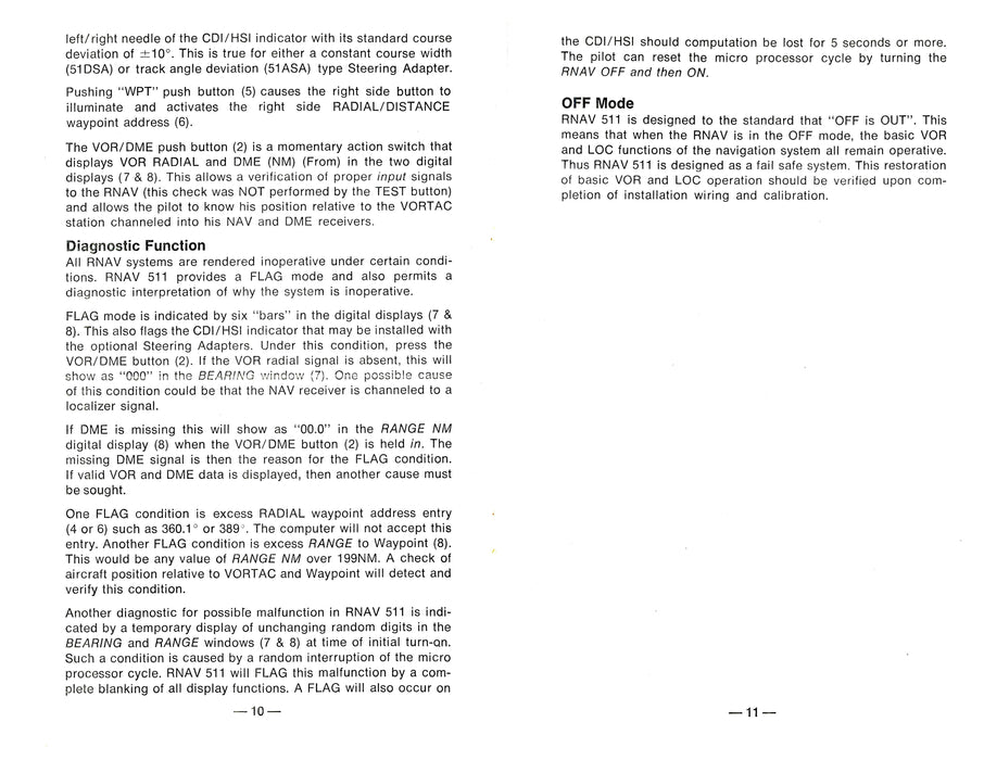 Foster RNAV 511 Pilot's Guide