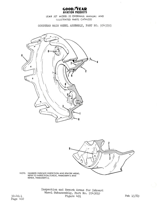 Goodyear AP-290-1 Main Wheel, Brake, Nose Wheel Assembly Overhaul with Illustrated Parts List