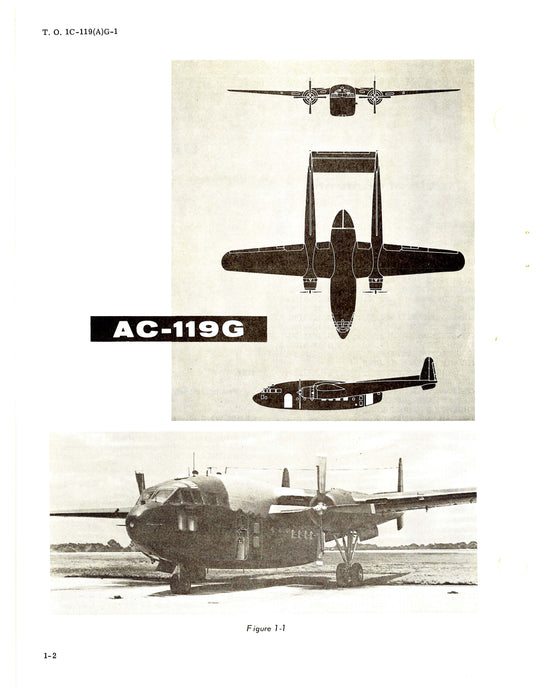 Fairchild AC-119G Partial Flight Manual 1969 (1C-119(A)G-1)