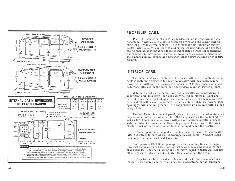 Cessna 206 Turbo Super Skywagon 1966 Owner's Manual (D371-13)