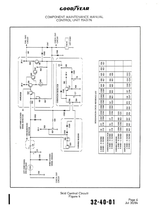 Goodyear AP-294 Skid Control Unit Component Maintenance Manual With Illustrated Parts