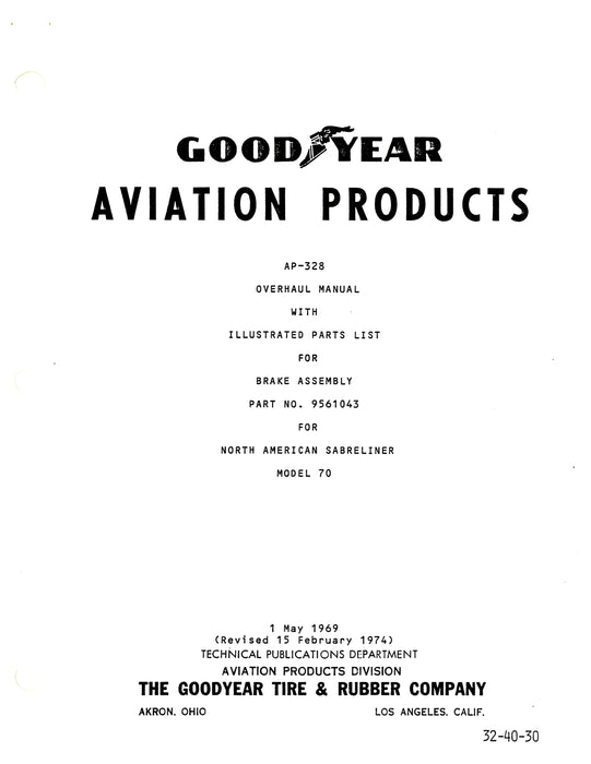 Goodyear AP-328 Brake Assembly Overhaul with Illustrated Parts List