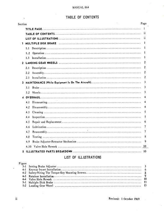 B.F. Goodrich Manual 864  Installation, Maintenance, Overhaul (864)