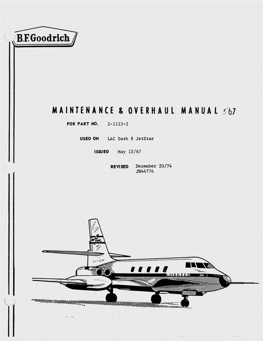 B.F. Goodrich 2-1123-2 Multiple Disk Brake Maintenance And Overhaul Manual 567 (567)
