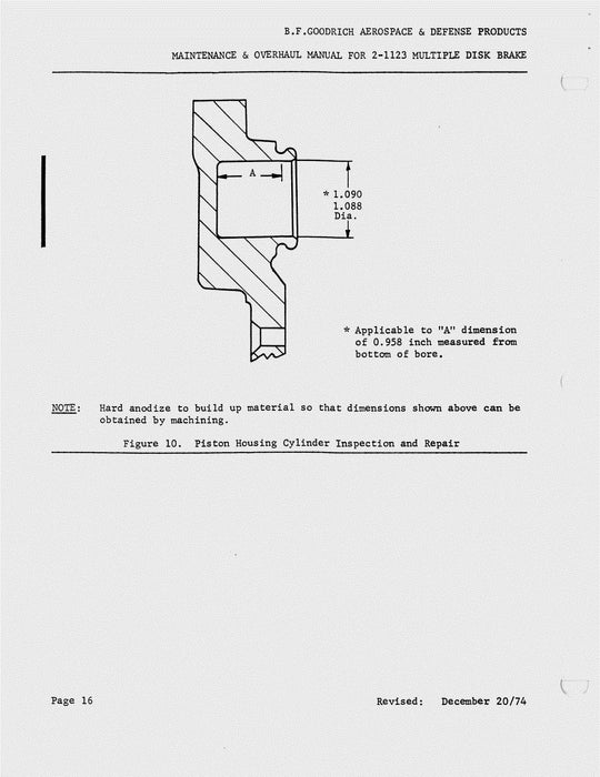 B.F. Goodrich 2-1123-2 Multiple Disk Brake Maintenance And Overhaul Manual 567 (567)