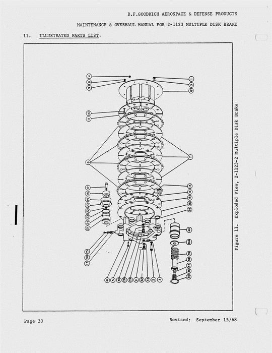B.F. Goodrich 2-1123-2 Multiple Disk Brake Maintenance And Overhaul Manual 567 (567)