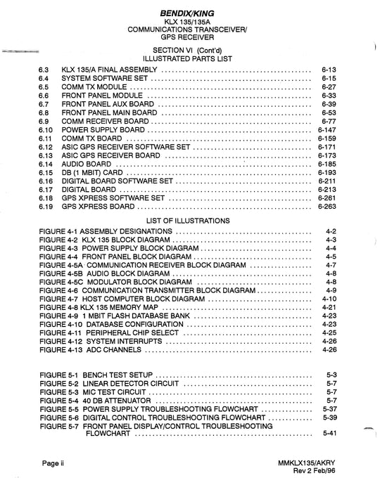 Bendix King KLX 135-135A Maintenance Manual 006-15500-0002