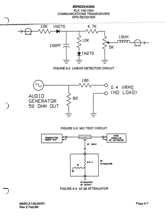 Bendix King KLX 135-135A Maintenance Manual 006-15500-0002