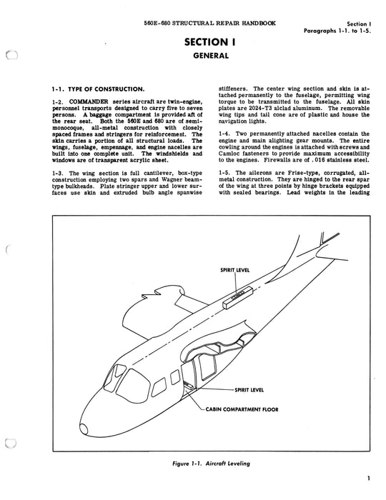 Aero Commander 560E & 680 Structural Repair Handbook