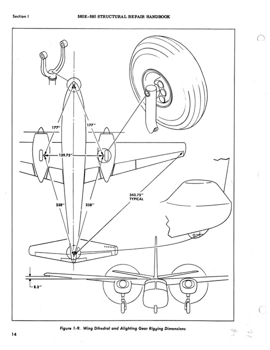 Aero Commander 560E & 680 Structural Repair Handbook