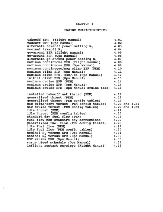 Boeing 747 Performance Engineer Training Manual 1983