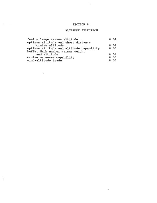 Boeing 747 Performance Engineer Training Manual 1983