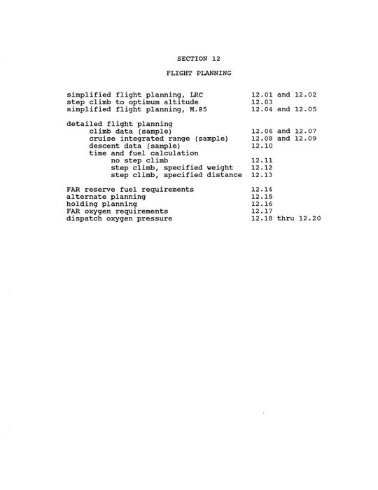 Boeing 747 Performance Engineer Training Manual 1983