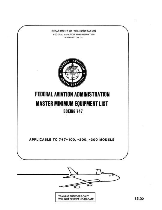 Boeing 747 Performance Engineer Training Manual 1983
