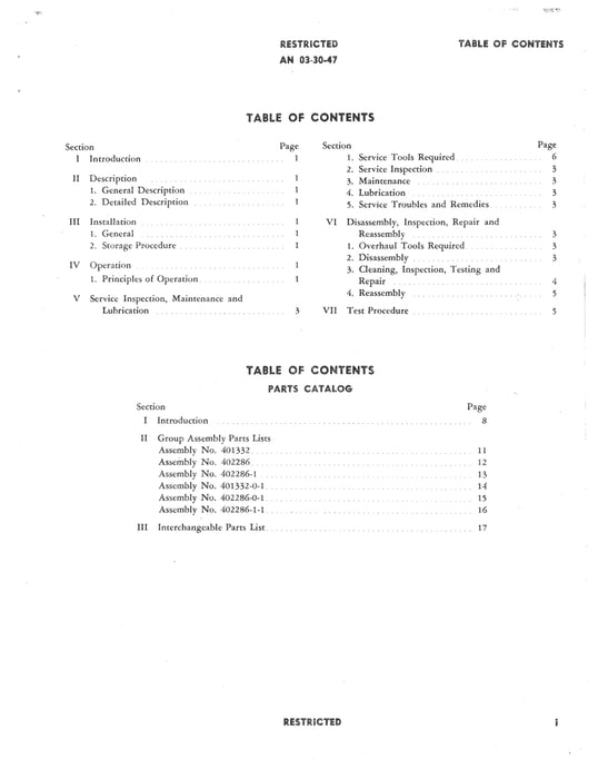 Bendix Power Brake Valves Handbook of Instructions with Parts Catalog (AN 03-30-47)