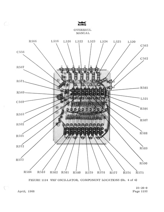 King KTR-900 VHF Comm Transceiver Overhaul Manual (006-5006-00)