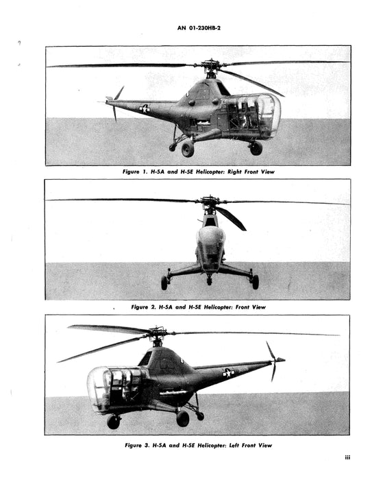 Sikorsky Helicopters USAF H-5A, H-5D, H-5E, Navy H02S1 Erection and Maintenance 01-230HB-2