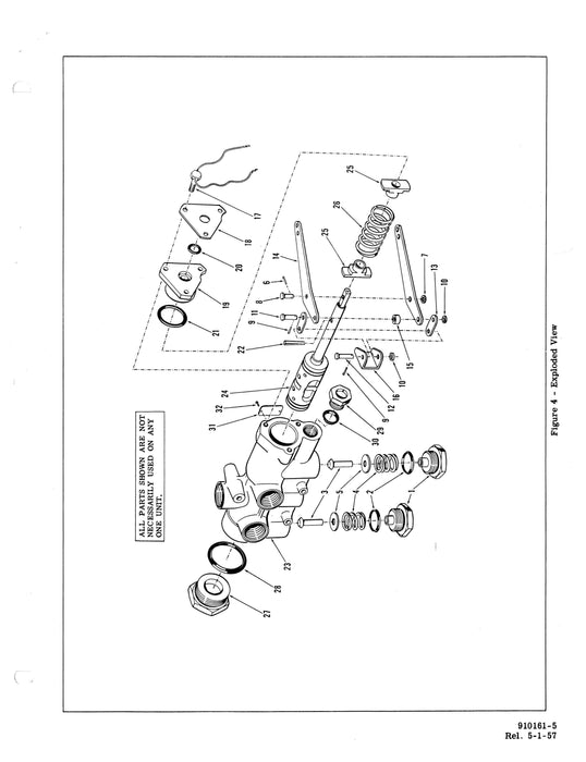 Vickers Hydraulic Selector Valves AA-38000-B, AA-38000-C Overhaul Manual