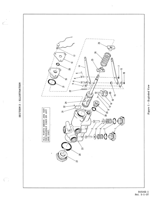 Vickers Hydraulic Selector Valves AA-38000-B, AA-38000-C Illustrated Parts Catalog