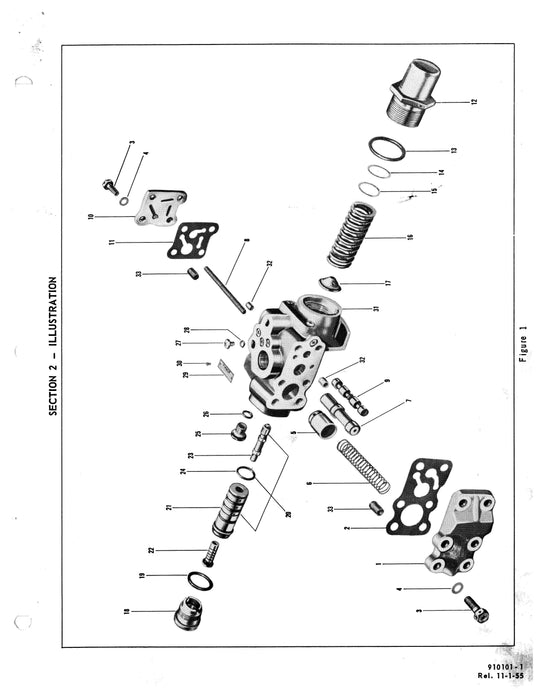 Vickers Unloading Valves AA-14500-A Series Parts Catalog