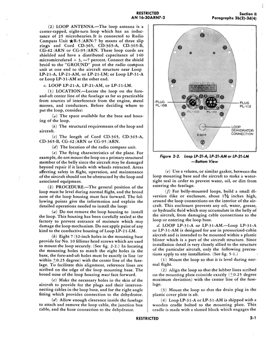 Radio Compass AN/ARN-7 Operating Instructions TO 12R5-2ARN7-1