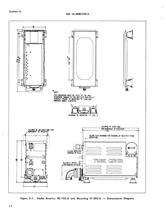 Radio Receiving Equipment RC-103-A and RC-103-AZ Maintenance Instructions AN 16-40RC103-2