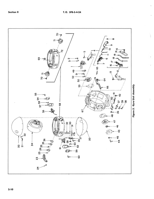 Eclipse-Pioneer Directional Heading Indicator 16800-1A-1A1 Illustrated Parts 5F8-5-4-24