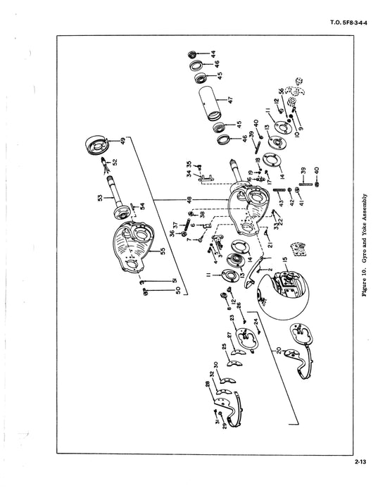 Eclipse-Pioneer Attitude Horizon Indicator Part No. 14602, 14613 Parts Catalog TO 5F8-3-4-4