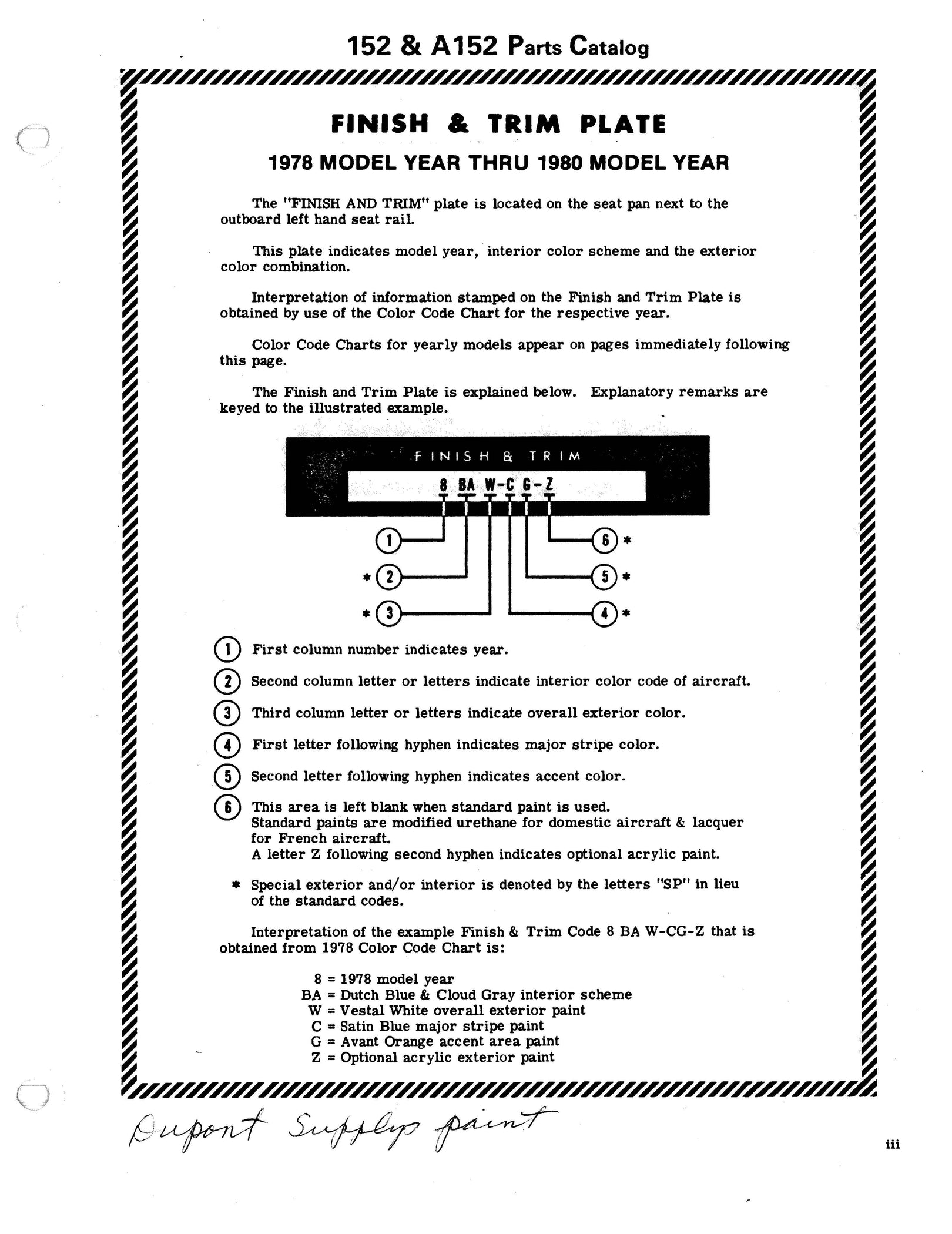 Cessna Model 152 Series 1978 thru 1985 Illustrated Parts Catalog