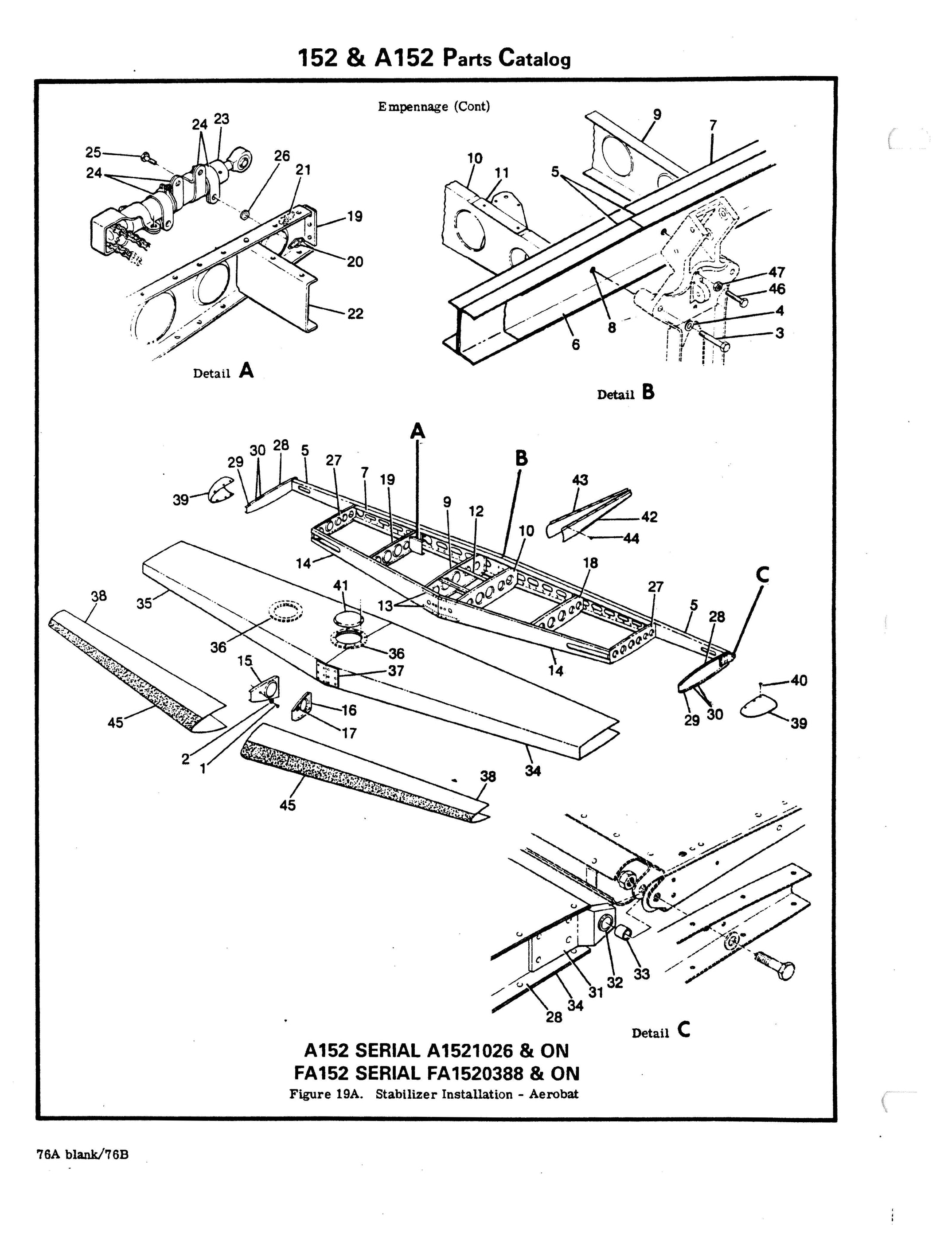 Cessna Model 152 Series 1978 thru 1985 Illustrated Parts Catalog