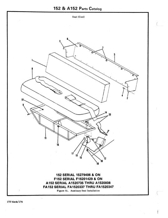Cessna Model 152 Series 1978 thru 1985 Illustrated Parts Catalog