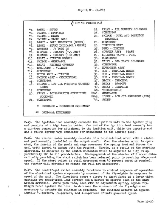 Garrett GTC85-37 Pneumatic Power Gas Turbine Engine Maintenance Manual Report No 6A-243