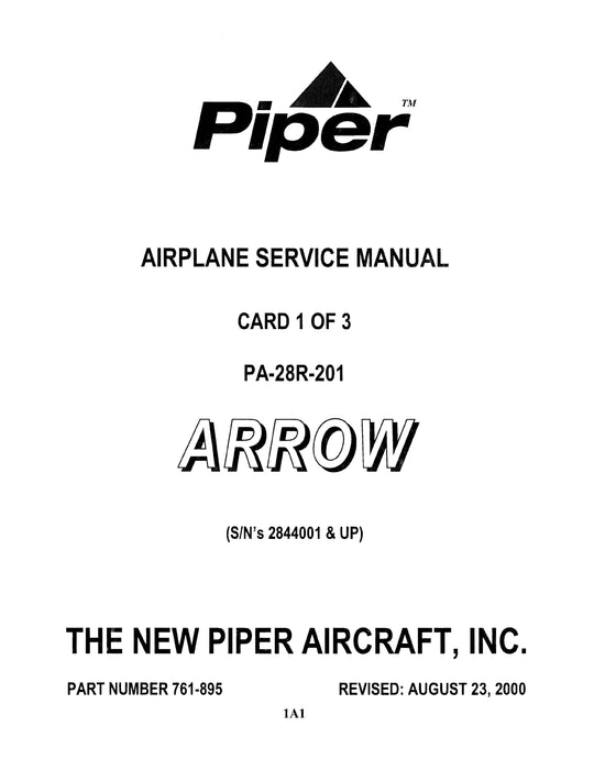 Piper PA-28R-201 Arrow Service Manual 761-895