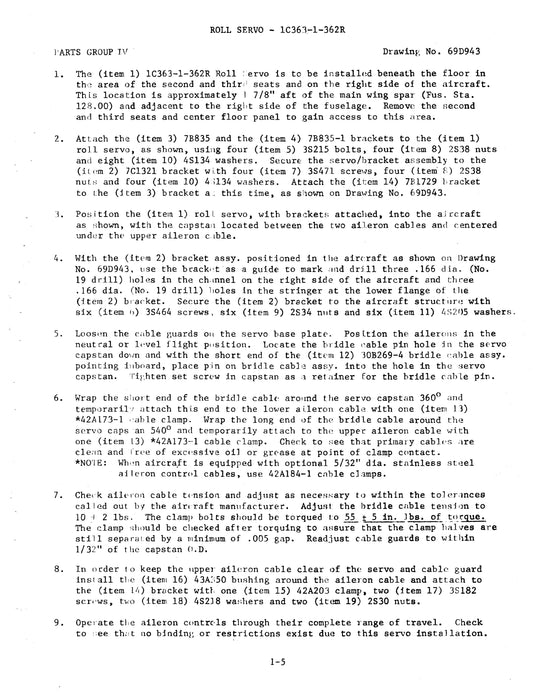 Edo-Aire Mitchell AK573 Century IIB Autopilot Bulletin No. 697 Installation Manual