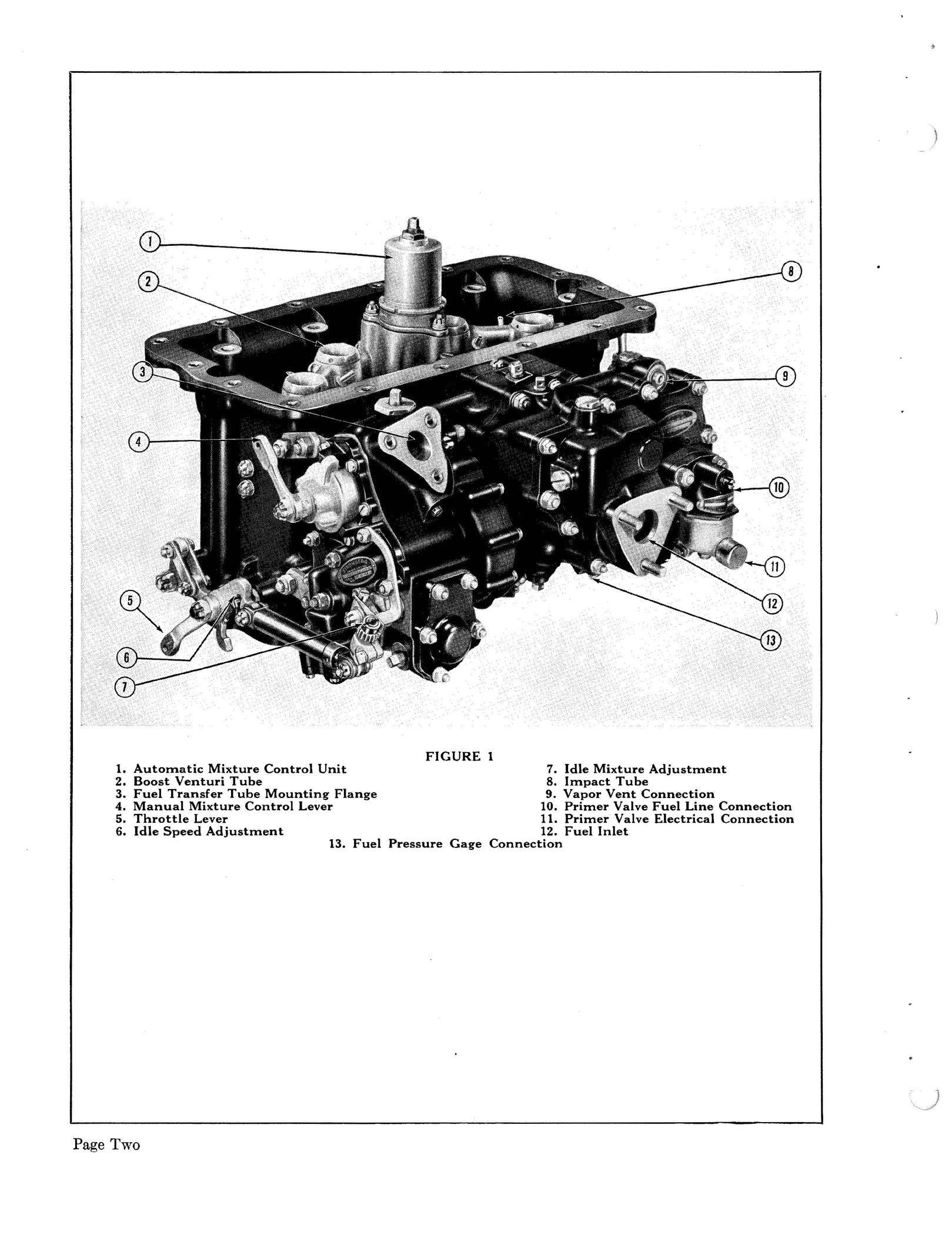 Bendix Stromberg PR-58E2 Injection Carburetors Instruction Manual Form ...