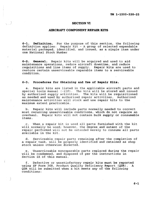 Aeronautical Equipment Maintenance Management Policies and Procedures TM 1-1500-328-23